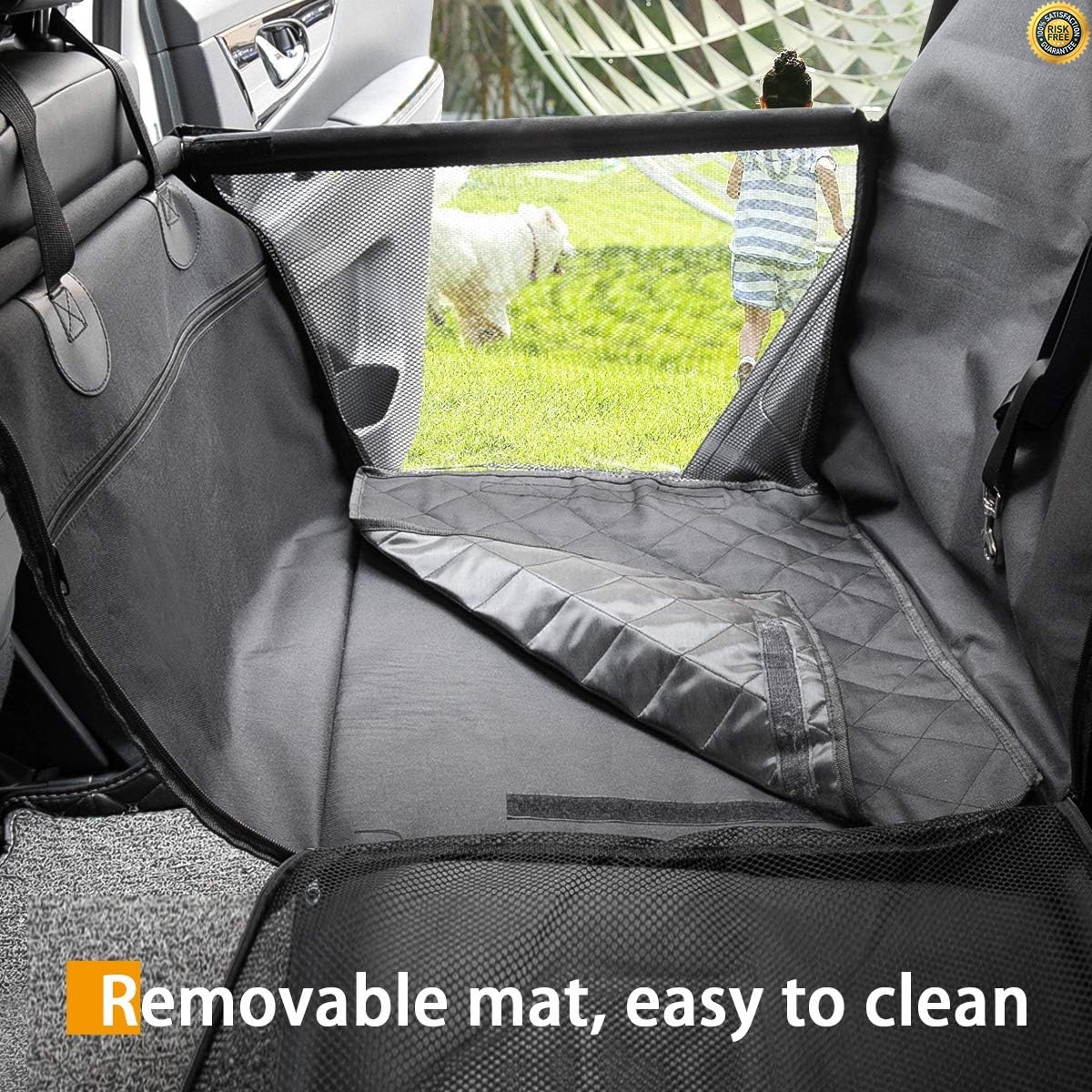 MATCC Hunde Autositz Auto Hundesitz Rückbank für Kleine bis Mittlere